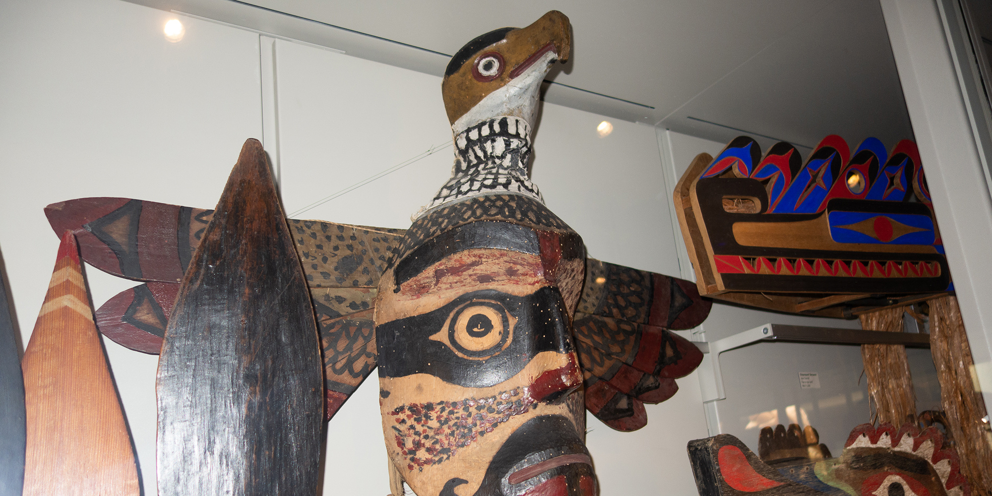 Ancient Nuu-chah-nulth masks, UBC, Museum of Anthropology. Photo: Thomas Quine, Flickr.