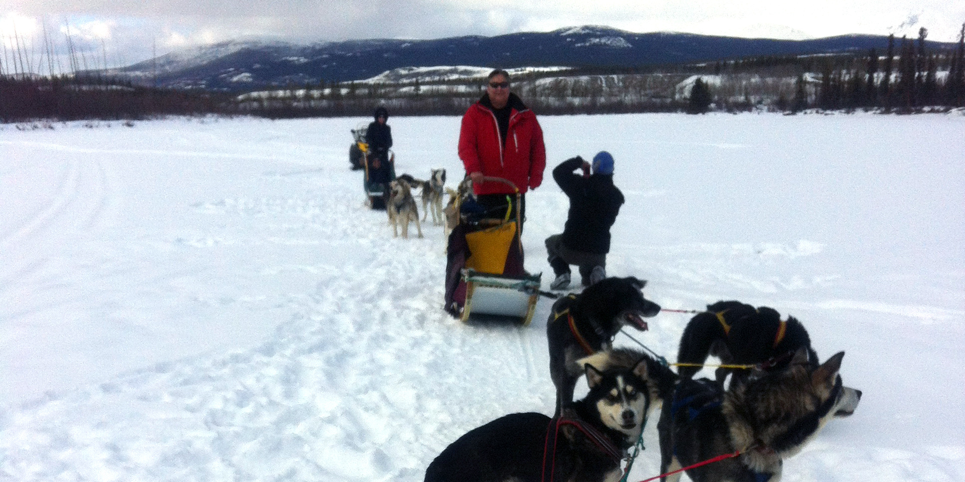 Bob Joseph on dogsleds in Alaska