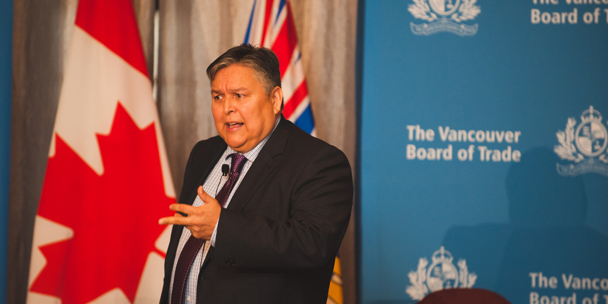 Featured photo: Bob Joseph at the Aboriginal Opportunities Forum 2014. Photo: Tyson Jerry, courtesy of the Vancouver Board of Trade.