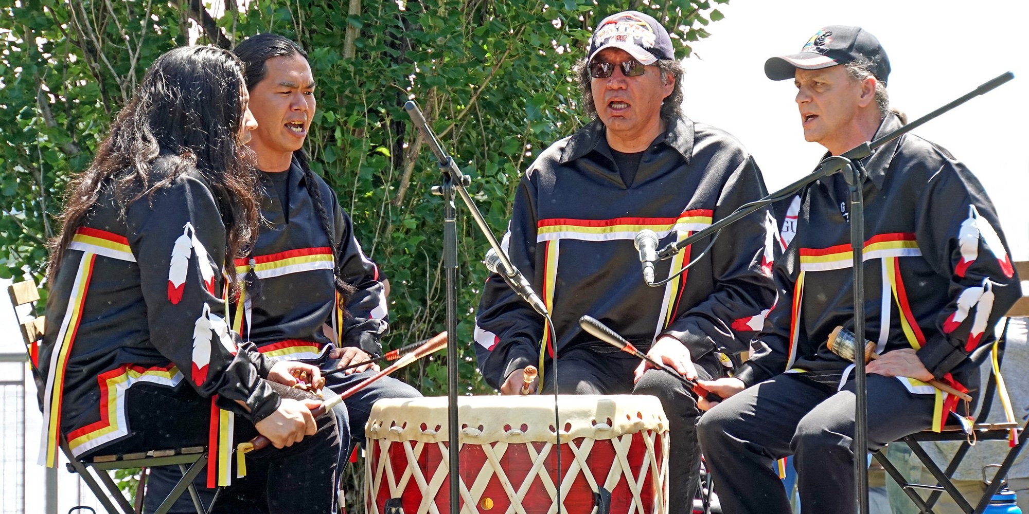 Drummers on National Aboriginal Day, 2019. Photo: Dennis Jarvis, Flickr